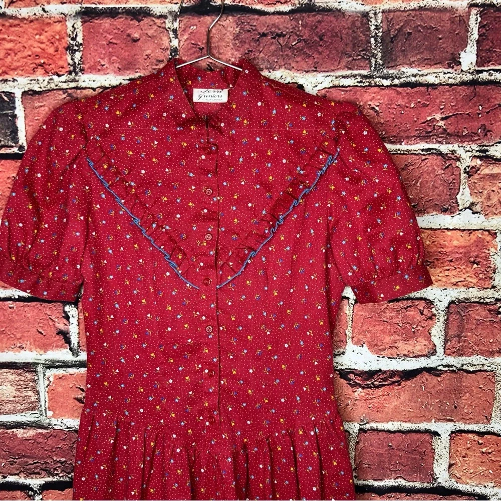 Vintage 1970s prairie dress - Picture 8 of 11